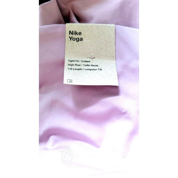 NWT Nike Yoga Dri-Fit 7/8 Women Training Tight Light Purple - Size XXL‎ - Picture 5 of 7